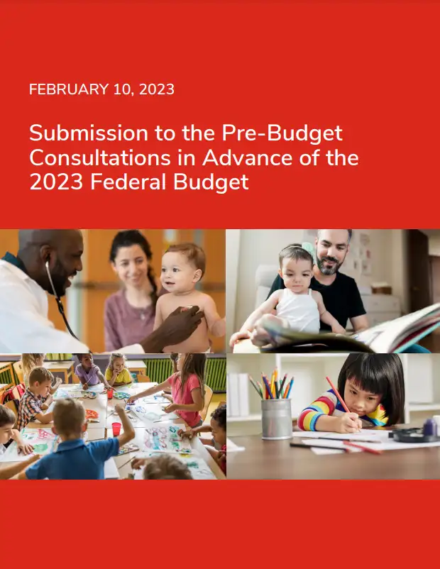 Submission to the Pre-Budget Consultations in Advance of the 2023 Federal Budget cover